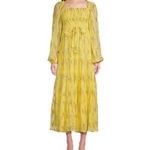 A Loves A 
Chic Long Sleeve Yellow Dress